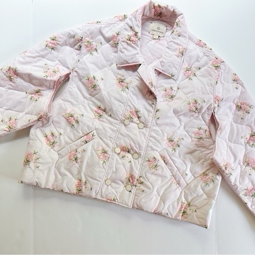 Rentrayage Melba Roses Floral Quilted Bomber Jacket - Picture 6 of 12